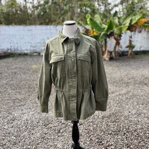 Old Navy Scout Utility Cinch-Waist Jacket • Stone Wall